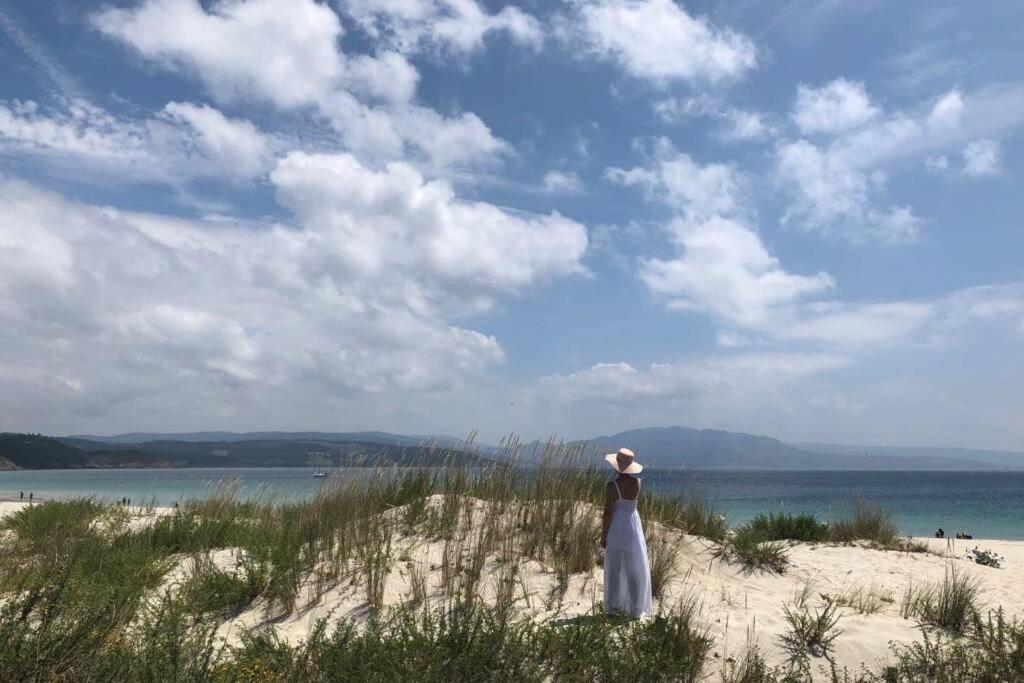 フィニステレJunto Camino De Santiago,1ª Linea De Playaアパートメント エクステリア 写真